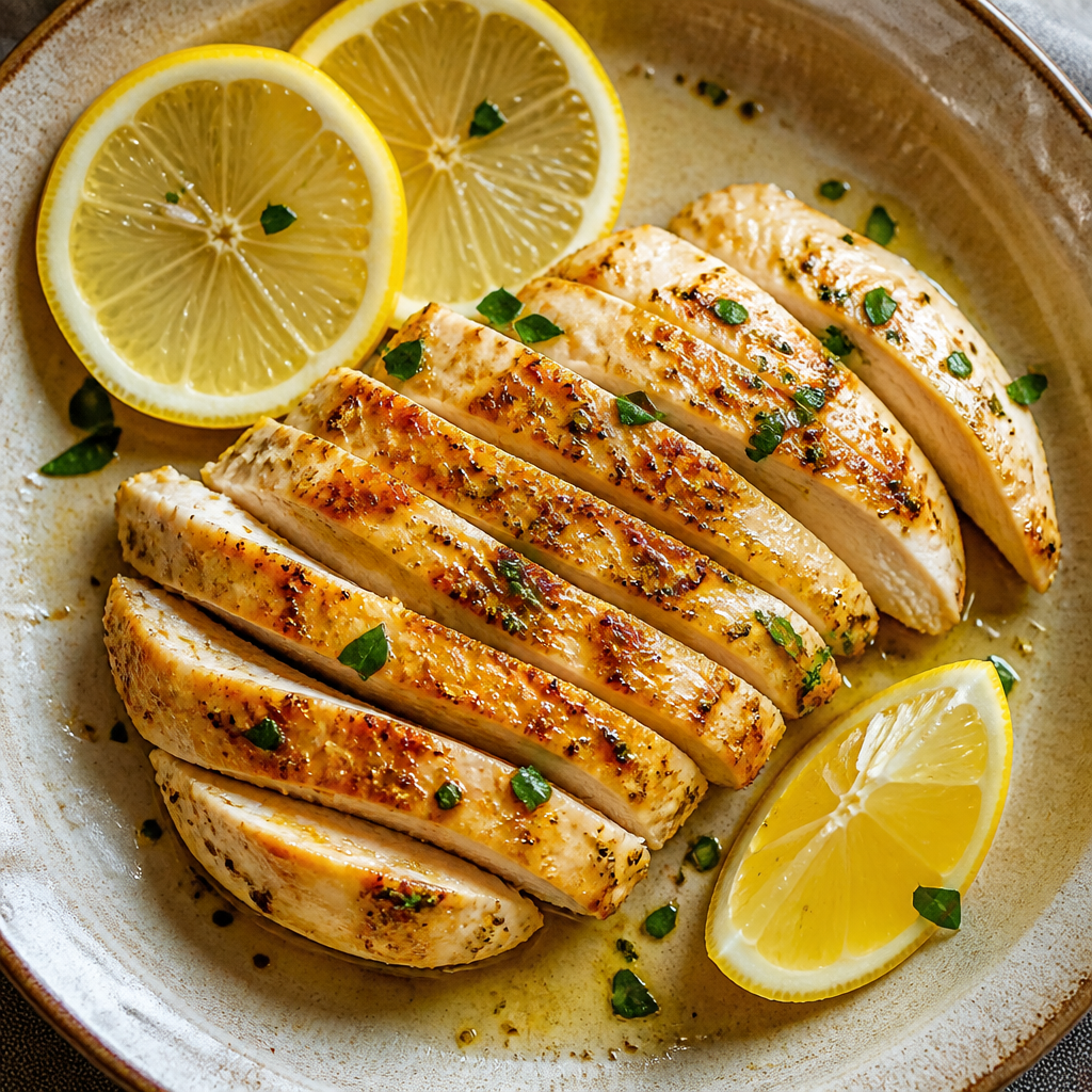 Pollo a la plancha con limón