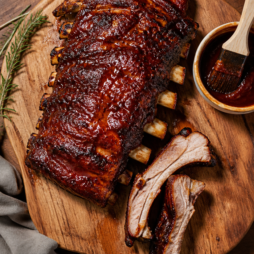 Costillas BBQ al horno